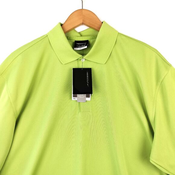 Nike Other - Nike Golf Polo Shirt Men Large Lime Green Short Sleeve Dri Fit Casual Swoosh NEW